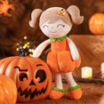 thumbnail image 3 of Muñeca de peluche con forma de calabaza Gloveleya para Halloween, niña, 45 cm, 3 of 9