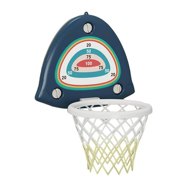 Juego de aros de baloncesto de pared Zulema con mini pelotas de baloncesto Azul