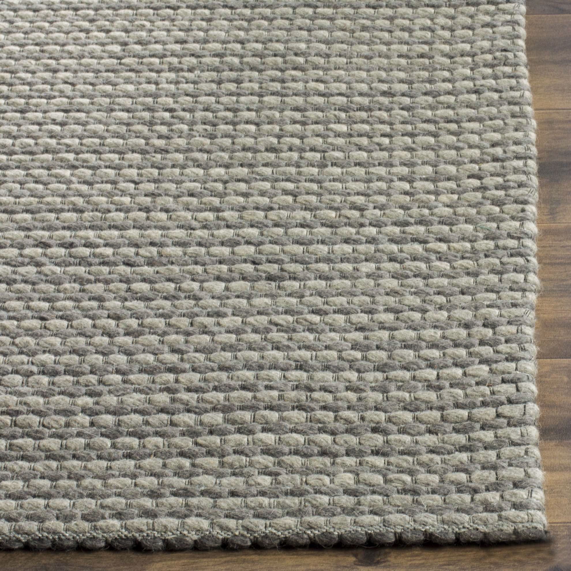 SAFAVIEH Natura Corine Geometric Area Rug, Dark Grey, 6' x 6' Square