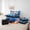 Blue, variant on Erosebridal Basketball Game Boys Twin Bedding Sets 7-Piece, Orange Plaid Bedding Comforter Set
