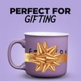 thumbnail image 3 of Silver Buffalo Friends Central Perk Smelly Cat - Taza de caf&eacute; de cer&aacute;mica para capuchino, latte, cacao caliente o t&eacute; caliente, 591 ml, color morado, 3 of 7