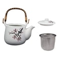 thumbnail image 5 of Japanese Design Pink Cherry Blossoms Sakura Porcelain White Tea Pot And Cups Set, 5 of 5