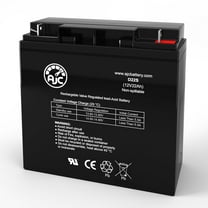 Power Rite PRB1218-F2 12V 22Ah Sealed Lead Acid Battery - This Is an AJC Brand Replacement