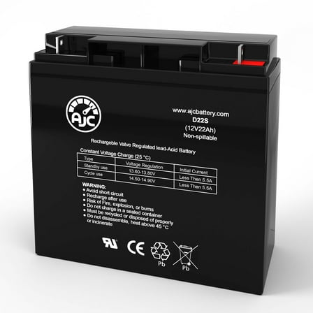 Power-Sonic PS-12170 12V 22Ah Sealed Lead Acid Battery - This Is an AJC Brand Replacement