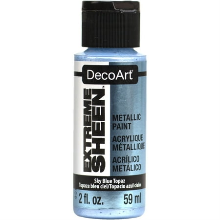 UPC: 0766218113337 | DecoArt Extreme Sheen Paint 2oz-Sky Blue Topaz