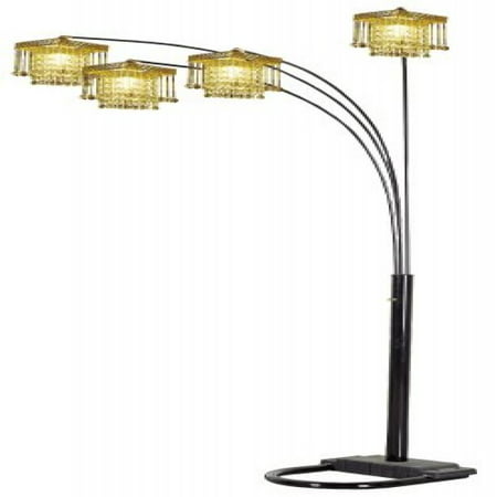 Ore International 4 Arm Arch Floor Lamp - Gold (Best Place To Mine Gold Ore)