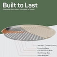 thumbnail image 5 of Nonstick Pizza Pan Set with Silicone Handles, Round Carbon Steel Tray 1 Pack 13-Inch with Perforated Holes, Oven & Dishwasher Safe White Marble, 5 of 8