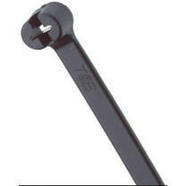 Thomas & Betts TY27MX Cable Tie 120lb 13" Ultraviolet Resistant Black Nylon with Stainless Steel Lock, 500 Pack