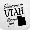 thumbnail image 4 of Inktastic Someone in Utah Loves Me Boys or Girls Baby Bib, 4 of 4