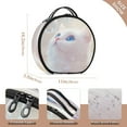 thumbnail image 3 of BZSMCE Makeup Bag Large Travel Cosmetic Bag with Adjustable Dividers Fashion Whimsical Wonder Printed, 3 of 7