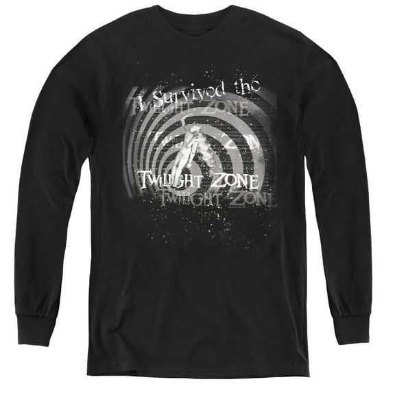 Twilight Zone I Survived The Youth Long Sleeve T-Shirt Black