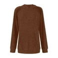 thumbnail image 7 of Fall Sweaters for Women 2025 Sanded Long-sleeved Hooded Raglan Sleeve Front Pocket Top Fall Outfits Fashion Clothes, 7 of 7