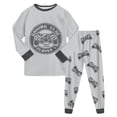 thumbnail image 3 of Gubotare Boys Pajamas 100% Cotton Planet Pjs Toddler 2 Piece Sleepwear Kids Clothes Set Size 3t -10t (Grey, 3-4 Years), 3 of 9