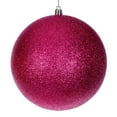 thumbnail image 4 of Vickerman 6" Hot Pink 4-Finish Ball Ornament, 4 per box., 4 of 7