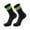 Dark Green, variant on BRICH Men's and Women's Sports Stripes Cotton Half Cushion Crew Socks White One Size