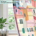 thumbnail image 4 of Yayeee Window Curtains Light Filtering 63"x52" Grommet Panel Pair Home Living Room Decor, Abstract Painting, 4 of 7