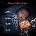 thumbnail image 6 of XIRQI Massage Gun Deep Tissue, Handheld Electric Muscle Massager with 4 Heads & 6 Speed Birthday Gifts for Men Women Dad Electric Massager for Muscles (Black), 6 of 8