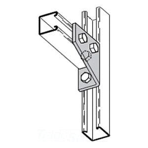 

B-Line B134LZN Zinc-Plated Steel 4-Hole Left Hand Corner Gusset 3-15/16-Inch