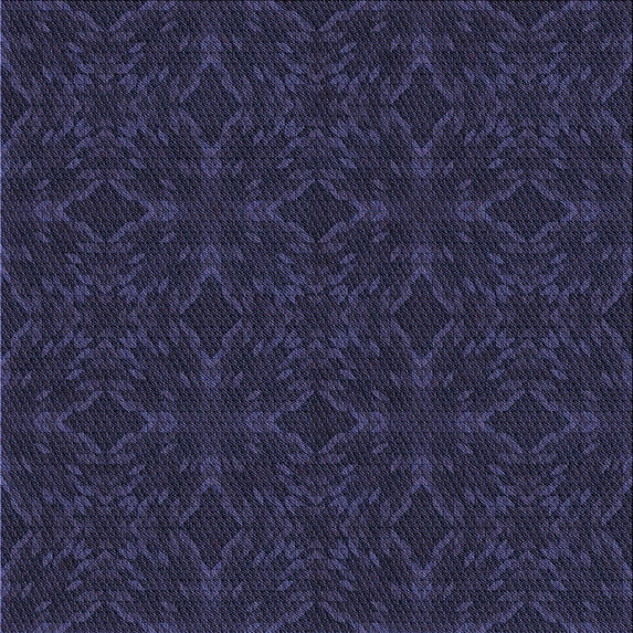Ahgly Company Indoor Square Patterned Deep Periwinkle Purple Area Rugs, 7' Square