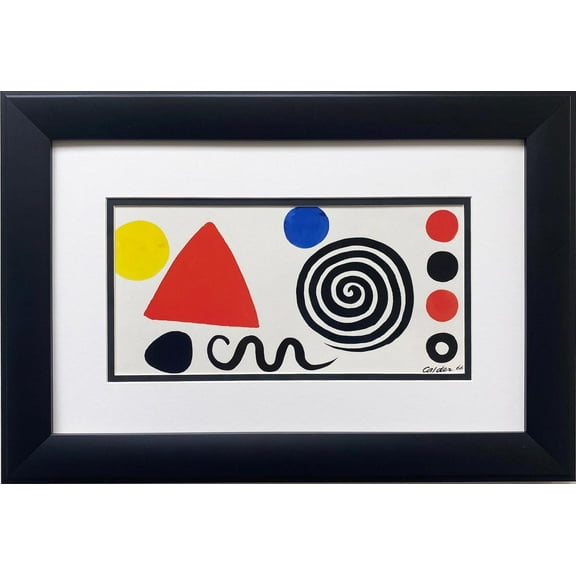 Alexander Calder "Abstraction" 1966 CUSTOM FRAMED Abstract Art Generic