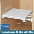 thumbnail image 1 of Vensio Expandable Closet Shelf 30x24cm Adjustable Storage Rack Tension Divider Organizer for Kitchen Cabinet Wardrobe, 1 of 10
