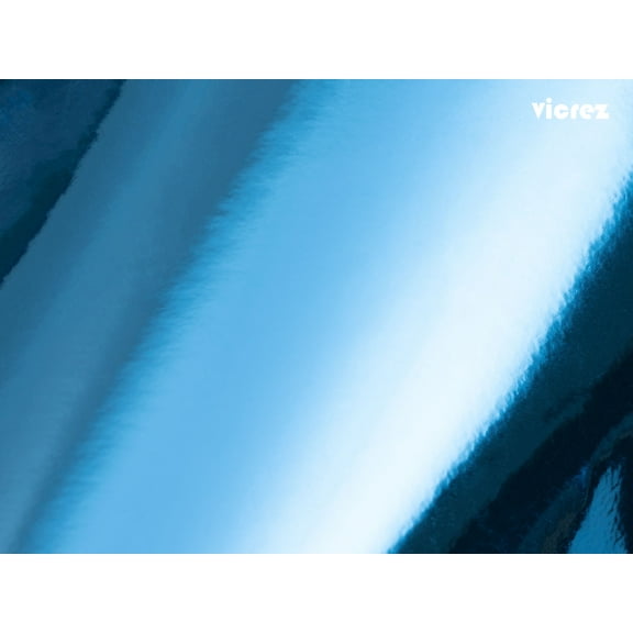 Vicrez Vinyl Car Wrap Film vzv10161 Chrome Sky Blue Specular | 5ft. x 25 ft.