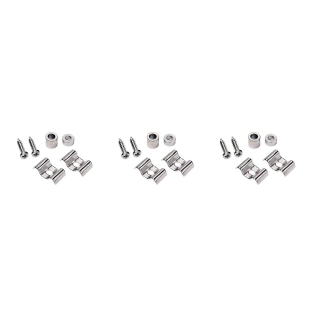 Retenedor de cuerda de guitarra eléctrica Greeniant 2 uds Metal plata CBP143166