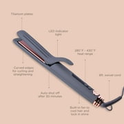 Hairitage Hair Tools Set: 1 Ceramic Tourmaline Flat Iron / Straightener and Curling Iron with Play Cool Argan Oil Heat Protectant Spray