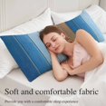 thumbnail image 5 of Blue Brown Body Pillow Covers 20"x54", Gradient Wood Grain Farmhouse Country Soft Brushed Microfiber Breathable Throw Pillow Covers, Pillowcase with Zipper for Couch Sofa Bedroom Living Room, 5 of 9