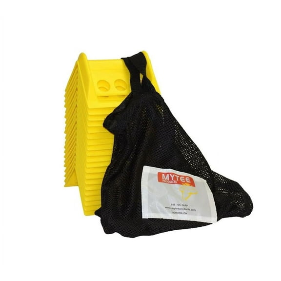 20 Pack Yellow 4" Flatbed Edge Protectors with Carrying Case - 4" Winch Ratchet Straps Plastic Corner Protectors for Flatbed Cargo Load