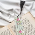 thumbnail image 6 of Kdxio Vintage Wood Background with Floral Print Metal Tassel Bookmarks,Perfect Gift for Art Lovers and Bookworms Metal Bookmarks for Women, 6 of 8