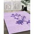 thumbnail image 2 of Ahgly Company Indoor Round Patterned Bright Lilac Purple Area Rugs, 8' Round, 2 of 6