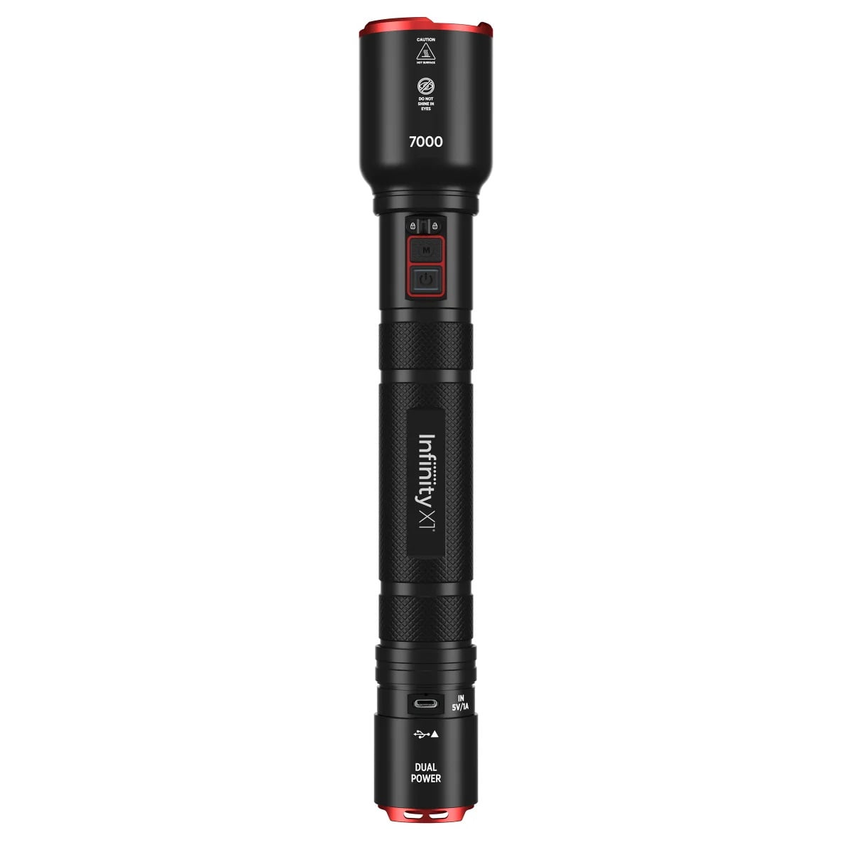 Infinity X1 Lampe Torche Rechargeable Double Puissance 5000 Lumens, Lampe de Poche LED