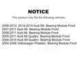 thumbnail image 2 of Kugel Front Wheel Bearing Assembly Pair for Car Audi A6 Quattro R8 A8 S6 Volkswagen Phaeton Module - Left Right Side (Driver Passenger) K70-100002, 2 of 11