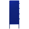 thumbnail image 2 of vidaXL Commode Bleu Marine 80x35x101,5 cm Acier, 2 of 5