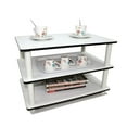 thumbnail image 4 of Furinno Table Basse à 3 Niveaux Sans Outils, Blanc, 4 of 5
