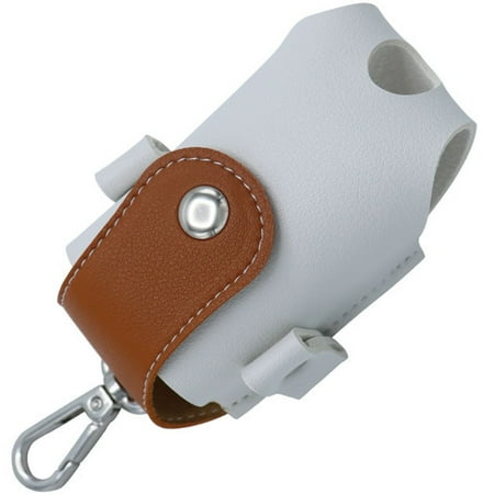 NICEXMAS 1Pack Pu Leather Golf Ball Bag Portable Waist Bag Design for Golfers Outdoor Sports 14X5Cm