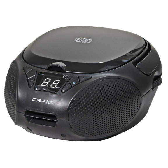 Craig Bluetooth CD/Radio Boombox, Black, CD6925BT