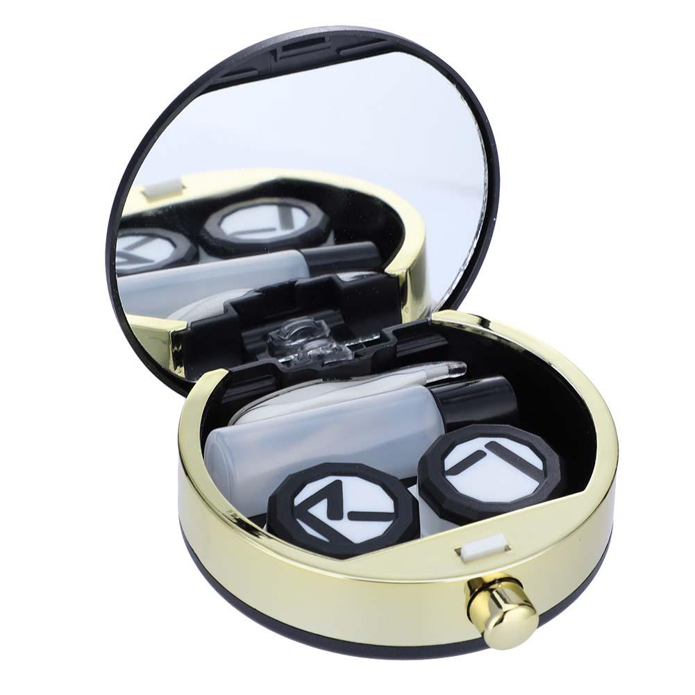 Mgaxyff Mini Contact Lens Holder Eye Care Lenses Case Set Cute Lovely