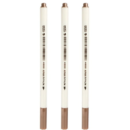 LHWEN Metal Brush Marker Set Pearlescent Paint Pens for Wall Accents Glass Ceramics and Disks Water-Based Erasable Pens for Wedding Album Covers Suitable for Black and Red Paper and Stationery Supplie