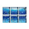 Getwin Bathtub Sticker,Six 3D Bathtub Stickers,3D Nonslip Bathtub Appliques Bath Bathtub Sticker Tub Bathroom Decal Pvc Mural