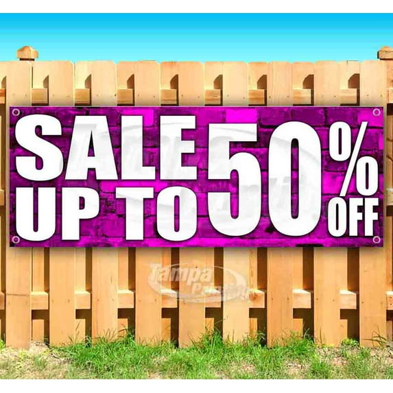 Sale Up To 50% Off 13 oz Vinyl Banner With Metal Grommets