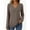 *Khaki, variant on ClodeEU Long Sleeve V Neck Shirts for Women,Tunic Basic Tees ,Casual Comfortable Soft Shirt Black,Womens Plus S