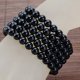 thumbnail image 4 of Pulsera elástica de yoga Yuxing de turmalina negra 8 mm regalo de energía curativa, 4 of 5