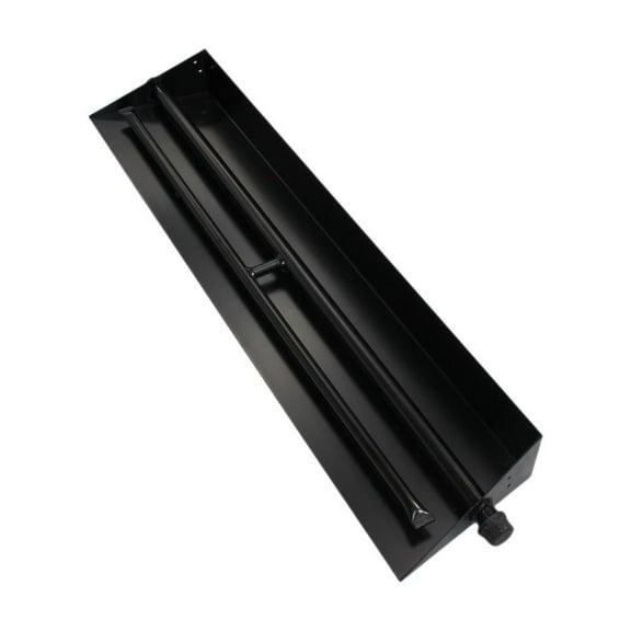 Americangaslogs 15–24 inch Indoor or Outdoor Vented Gas Logs Set with Stainless Steel Burner Pan for Propane or Natural Gas Fireplaces (28 Inch two pipe) Appearance Patent applied