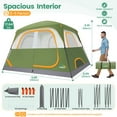 thumbnail image 3 of COBIZI Tents for Camping 4/6 Person Camping Tent with Rainfly and Screen, Easy Setup Lightweight Portable Waterproof Outdoor Tent with Carry Bag for Backpacking, Hiking, Family Travel, 3 of 5