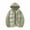 Khaki, variant on FDGIU Men's Winter Puffer Jacket - Hood Windproof Thermal Long Coat for Cold Weather