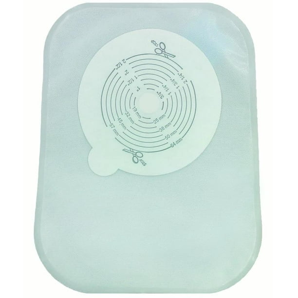 Securi T Filtered Ostomy Pouch One Piece System 8 Inch Length 1 2 To 2 1 2 Inch Stoma Closed End Trim To Fit Box Of 30 Walmart Com Walmart Com
