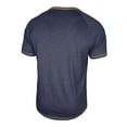 thumbnail image 6 of UVEASISHA Henley Shirts for Men Cotton Blend Short Sleeve T-Shirt Business Casual Button Collarless Golf Shirt Comfy Regular Fit Pullover Tees Dark Blue S, 6 of 7