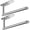 Silver, variant on Brotasdro Stainless Steel Wall Mount & Under Cabinet 13.1" x 1.7" x 3.1" Paper Towel Holder, Silver, 1 Count